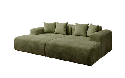 Luxusbetten24 Designer Shelly Lounge‑Sofa Cord Modernes Wohnzimmer Design