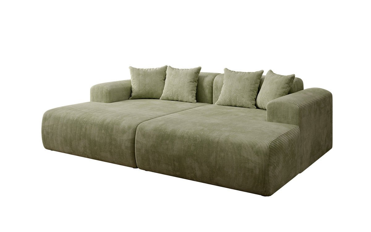 Luxusbetten24 Designer Shelly Lounge‑Sofa Cord Modernes Wohnzimmer Design