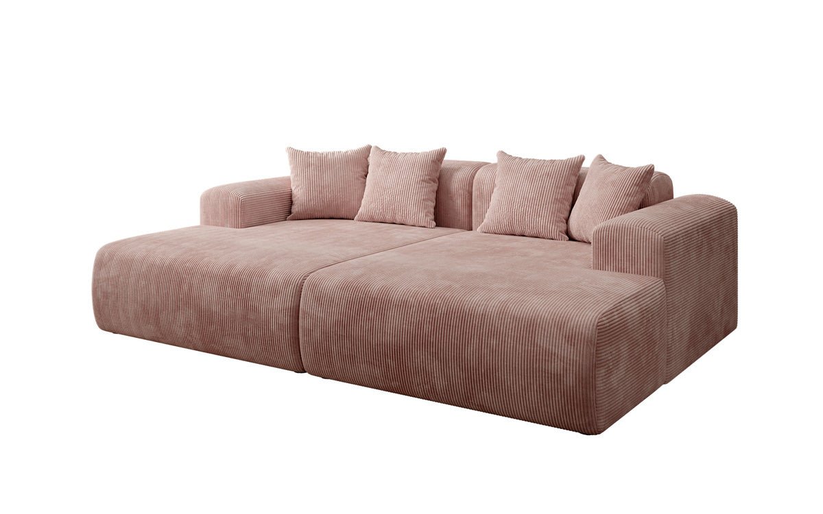 Luxusbetten24 Designer Shelly Lounge‑Sofa Cord Modernes Wohnzimmer Design