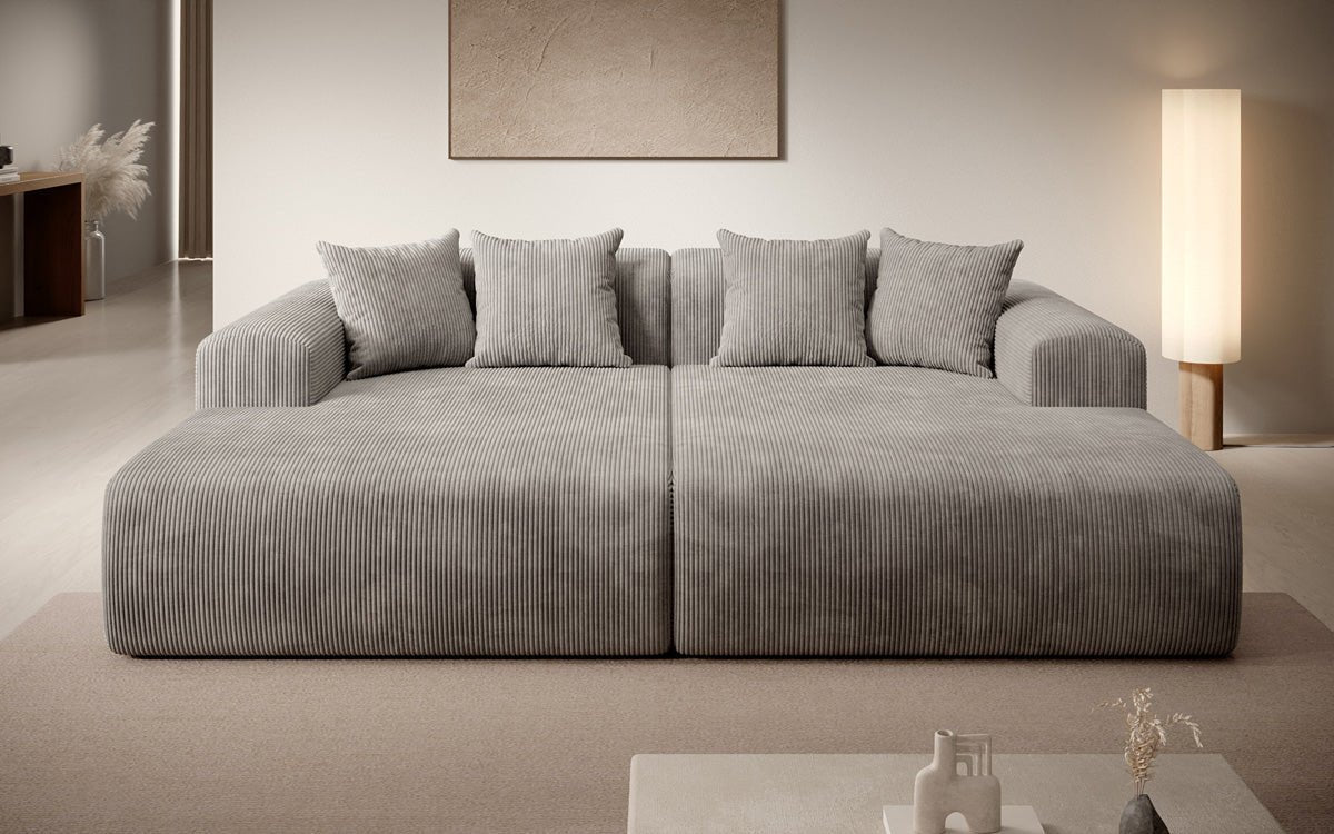 Luxusbetten24 Designer Shelly Lounge‑Sofa Cord Modernes Wohnzimmer Design
