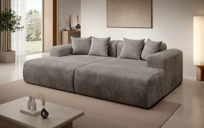 Luxusbetten24 Designer Shelly Lounge‑Sofa Cord Modernes Wohnzimmer Design
