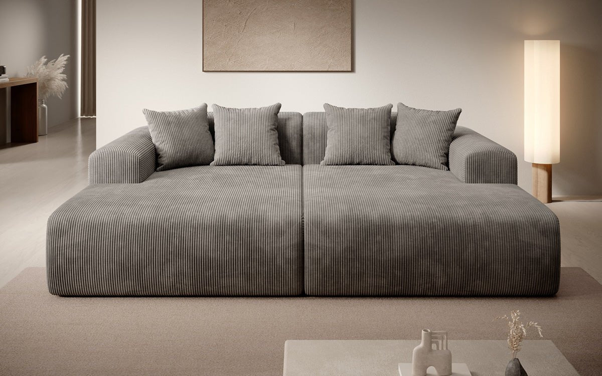 Luxusbetten24 Designer Shelly Lounge‑Sofa Cord Modernes Wohnzimmer Design