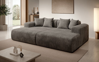 Luxusbetten24 Designer Shelly Lounge‑Sofa Cord Modernes Wohnzimmer Design