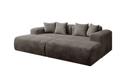 Luxusbetten24 Designer Shelly Lounge‑Sofa Cord Modernes Wohnzimmer Design