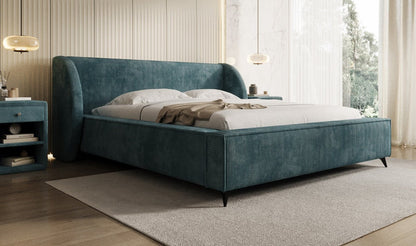 Luxusbetten24 Freya Cord Designer Polsterbett mit Stauraum Luxuriös