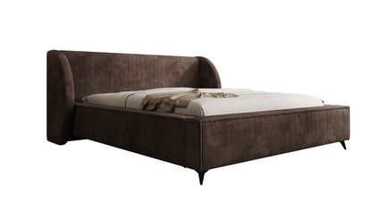 Luxusbetten24 Freya Cord Designer Polsterbett mit Stauraum Luxuriös