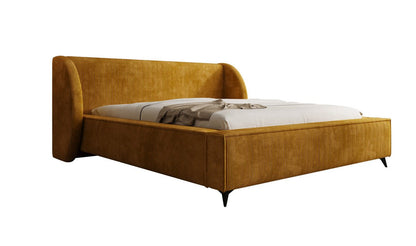 Luxusbetten24 Freya Cord Designer Polsterbett mit Stauraum Luxuriös