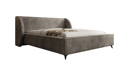 Luxusbetten24 Freya Cord Designer Polsterbett mit Stauraum Luxuriös