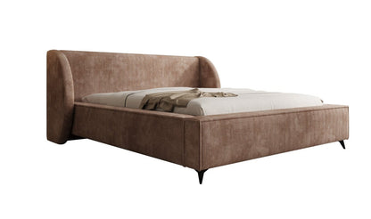 Luxusbetten24 Freya Cord Designer Polsterbett mit Stauraum Luxuriös