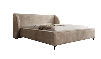 Luxusbetten24 Freya Cord Designer Polsterbett mit Stauraum Luxuriös