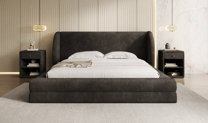Designer Polsterbett Liv Cord mit Stauraum
