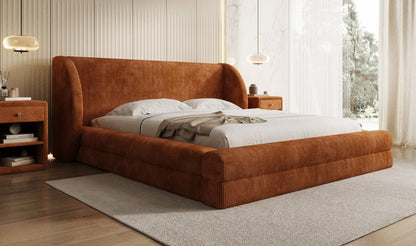 Designer Polsterbett Liv Cord mit Stauraum