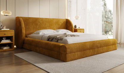 Designer Polsterbett Liv Cord mit Stauraum