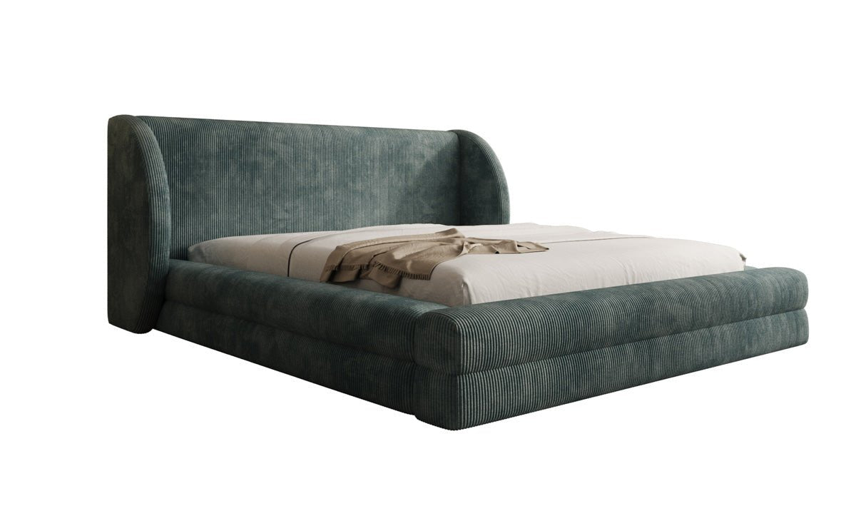 Designer Polsterbett Liv Cord mit Stauraum