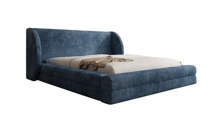 Designer Polsterbett Liv Cord mit Stauraum