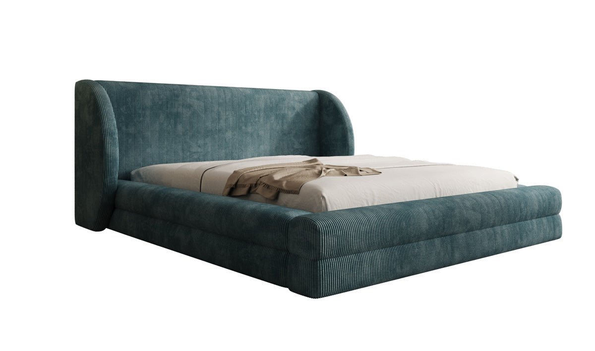 Designer Polsterbett Liv Cord mit Stauraum