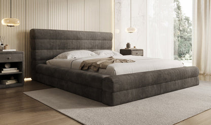 Designer Polsterbett Maren Cord mit Stauraum