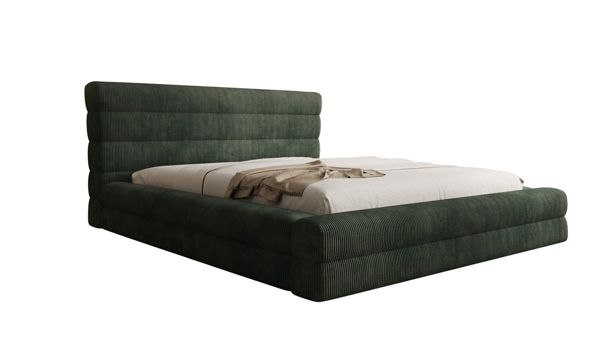 Designer Polsterbett Maren Cord mit Stauraum