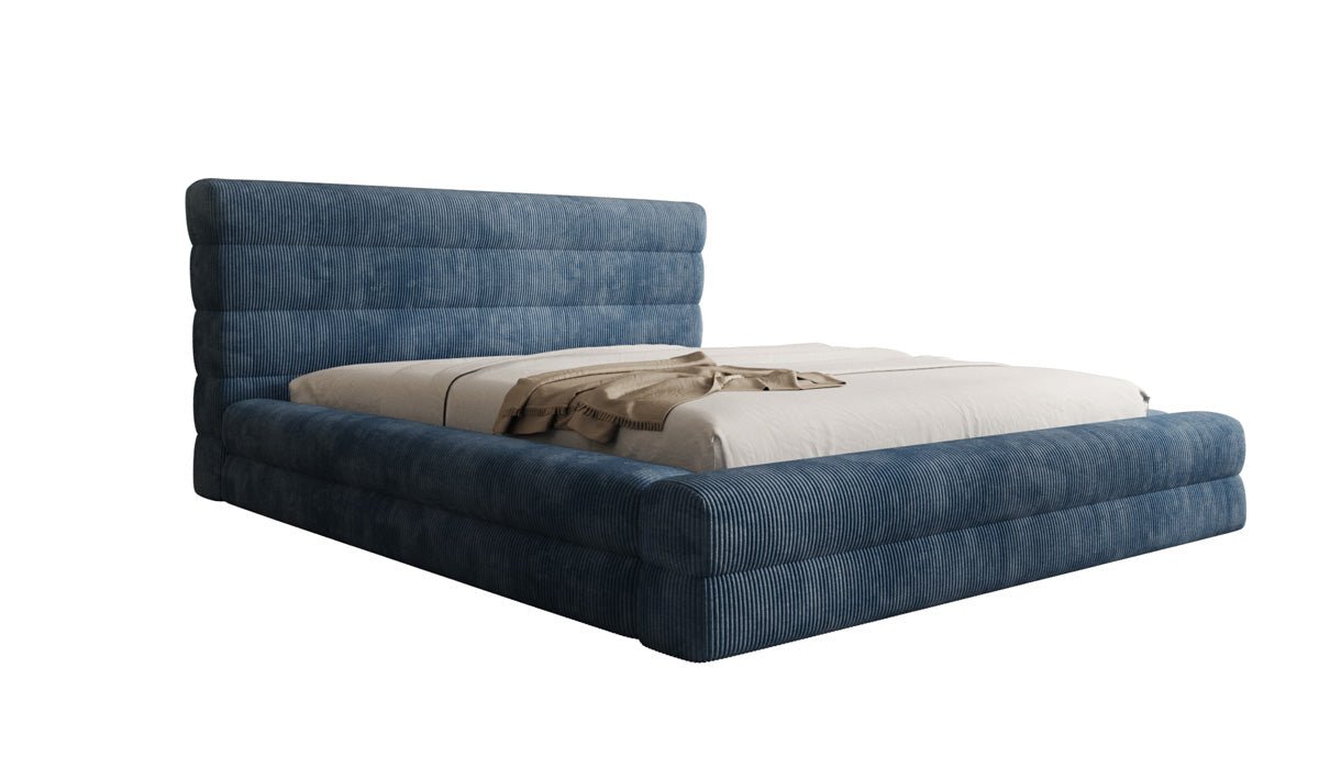 Designer Polsterbett Maren Cord mit Stauraum