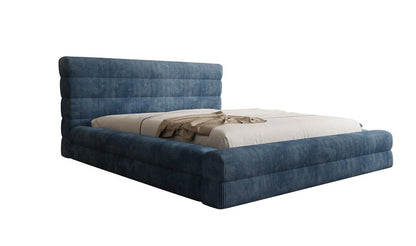Designer Polsterbett Maren Cord mit Stauraum