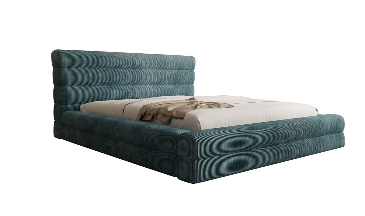 Designer Polsterbett Maren Cord mit Stauraum