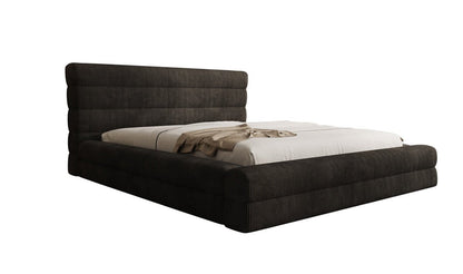 Designer Polsterbett Maren Cord mit Stauraum