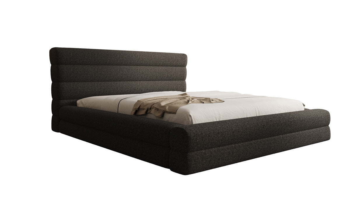 Luxusbetten24 Maren Designer Polsterbett Teddy Bouclé mit Stauraum