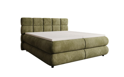 Luxusbetten24 Relana Boxspringbett, Elektrisch Verstellbar in Cord, Premium