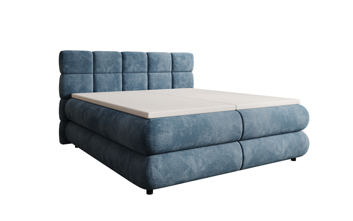 Luxusbetten24 Relana Boxspringbett, Elektrisch Verstellbar in Cord, Premium