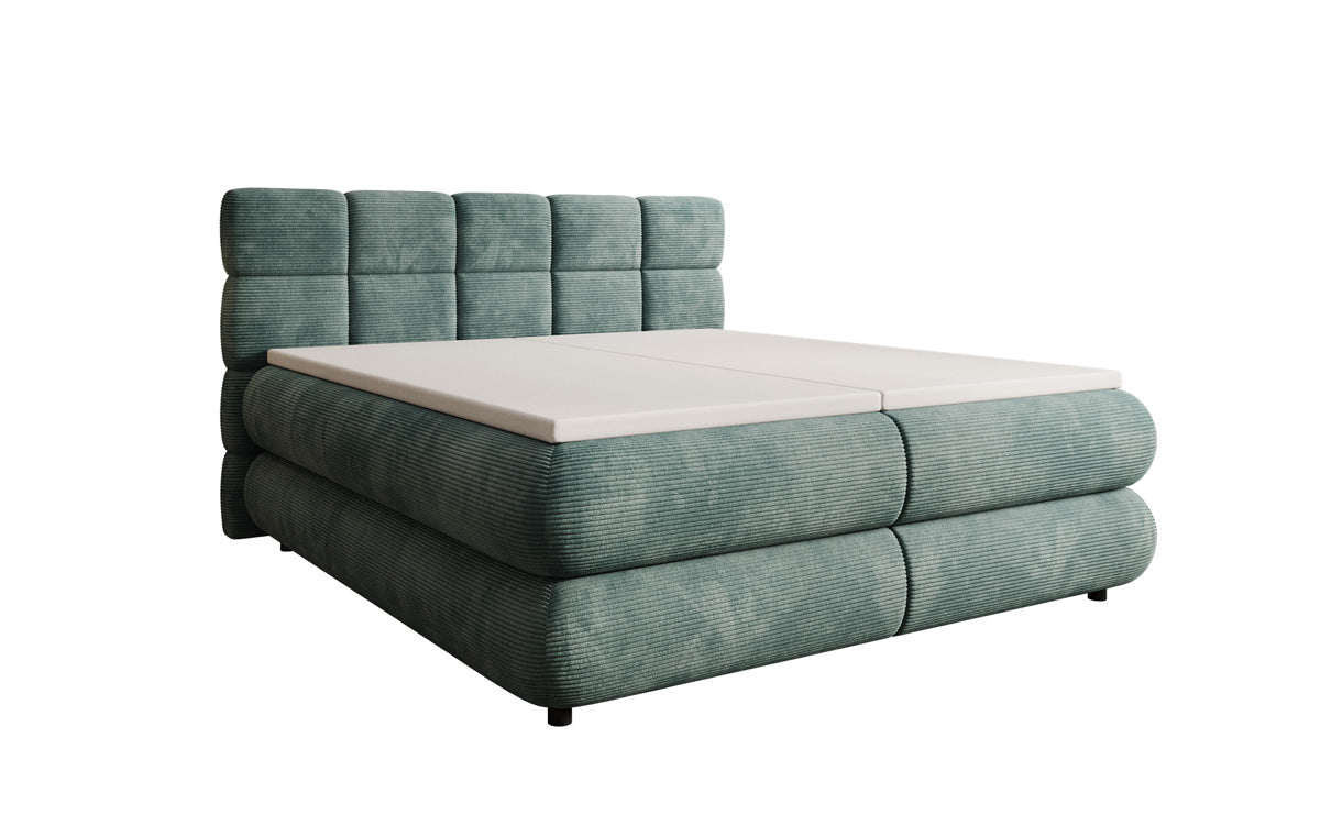 Luxusbetten24 Relana Boxspringbett, Elektrisch Verstellbar in Cord, Premium
