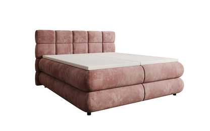 Luxusbetten24 Relana Boxspringbett, Elektrisch Verstellbar in Cord, Premium