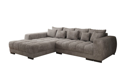 Luxusbetten24 Balu Designer Sofa mit Schlaffunktion und Stauraum in Cord