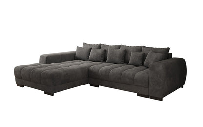 Luxusbetten24 Balu Designer Sofa mit Schlaffunktion und Stauraum in Cord