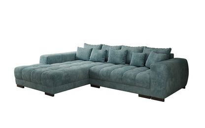 Luxusbetten24 Balu Designer Sofa mit Schlaffunktion und Stauraum in Cord