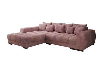 Luxusbetten24 Balu Designer Sofa mit Schlaffunktion und Stauraum in Cord