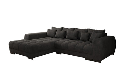 Luxusbetten24 Balu Designer Sofa mit Schlaffunktion und Stauraum in Cord