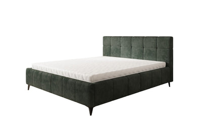 Luxusbetten24 Nelly Polsterbett in Cord mit Stauraum 180x200, Grau