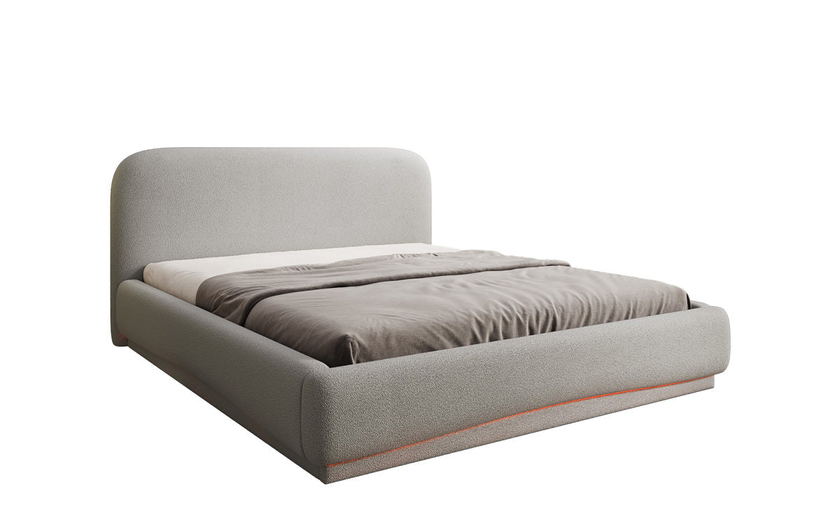 Luxusbetten24 Polsterbett Magic Design mit RGB‑Beleuchtung und Stauraum