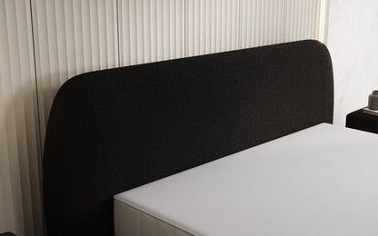 Designer Polsterbett Nella in Teddy Bouclé mit Stauraum