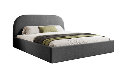 Luxusbetten24 Lorelei Polsterbett Bouclé Design mit Stauraum