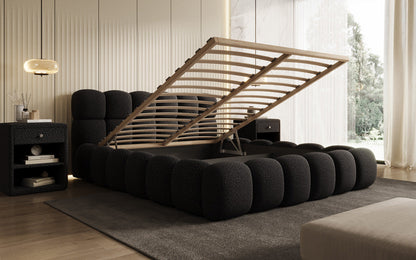 Designer Polsterbett Boston Wild Edition mit Stauraum