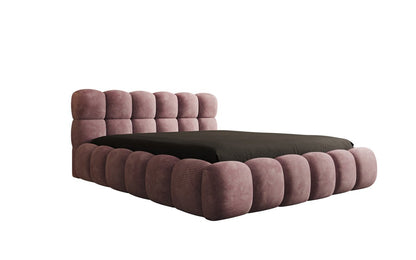 Luxusbetten24 Boston Cord Polsterbett mit Stauraum