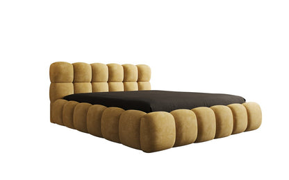 Luxusbetten24 Boston Cord Polsterbett mit Stauraum
