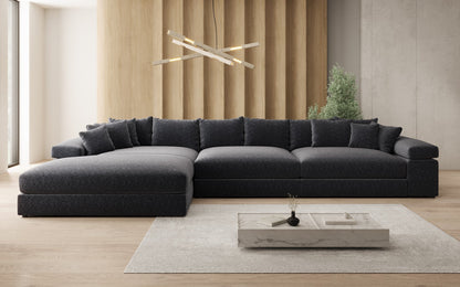 Bernardo L Maxi Designer Sofa Mit Breiter Ottomane