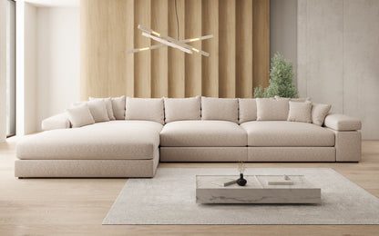Bernardo L Maxi Designer Sofa Mit Breiter Ottomane