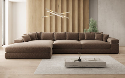 Bernardo L Maxi Designer Sofa Mit Breiter Ottomane