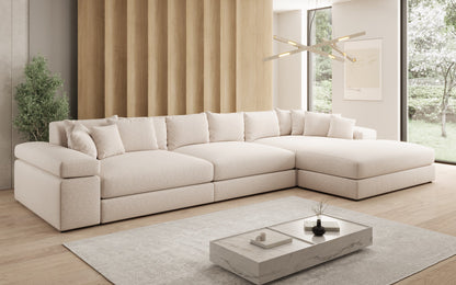 Bernardo L Maxi Designer Sofa Mit Breiter Ottomane
