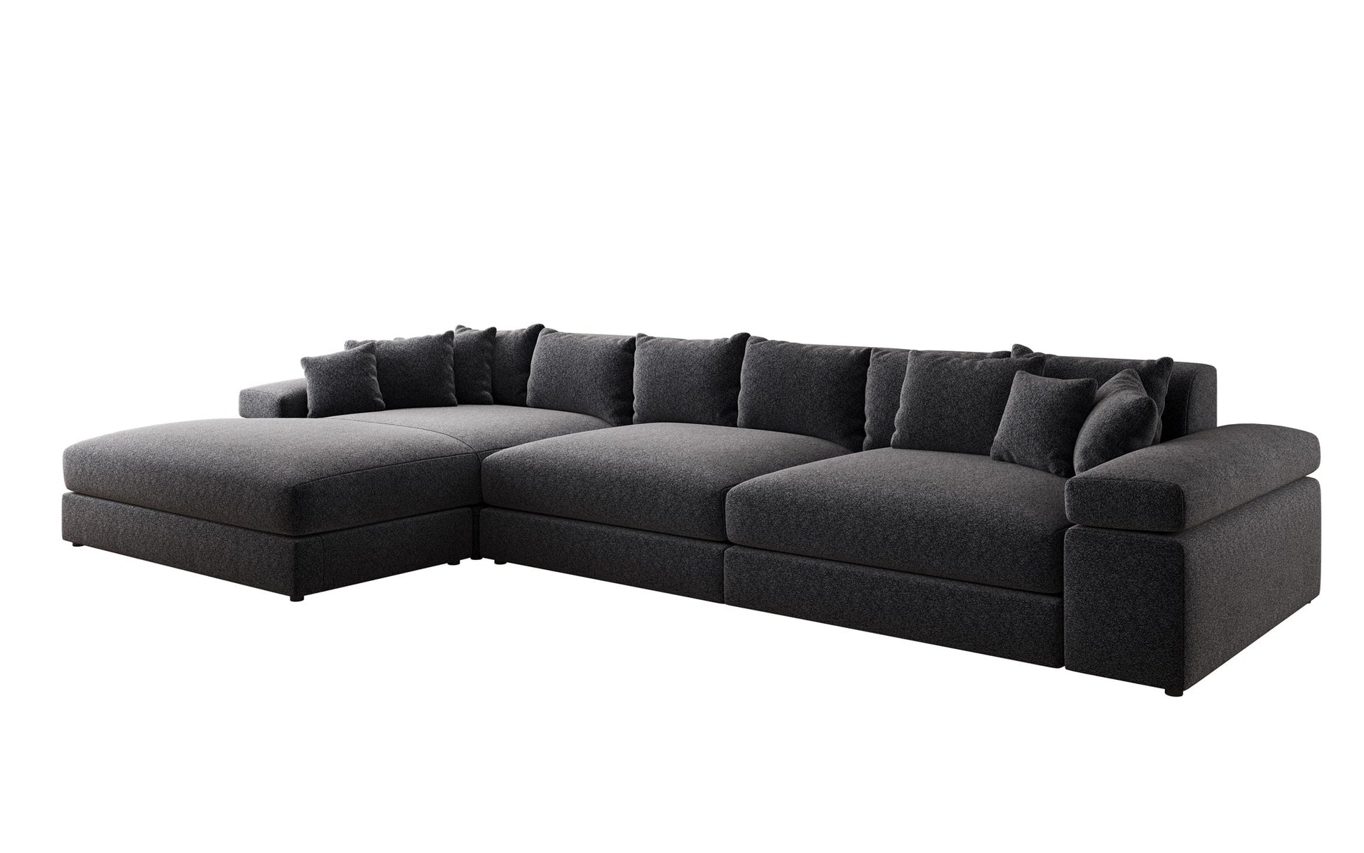 Bernardo L Maxi Designer Sofa Mit Breiter Ottomane