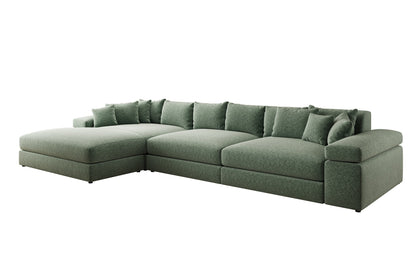 Bernardo L Maxi Designer Sofa Mit Breiter Ottomane