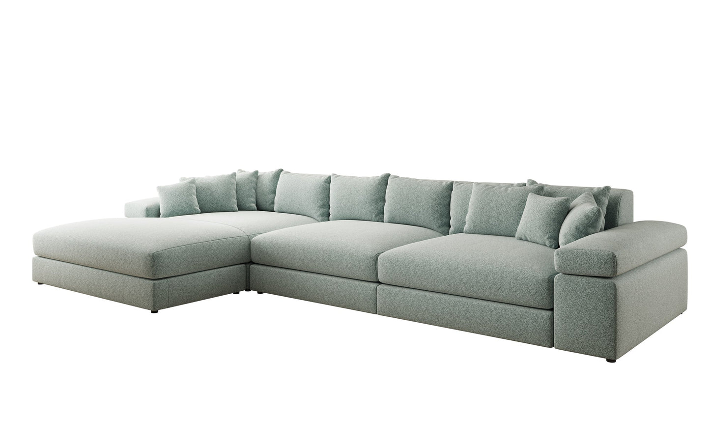 Bernardo L Maxi Designer Sofa Mit Breiter Ottomane